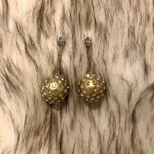 Gold Katie drop earrings